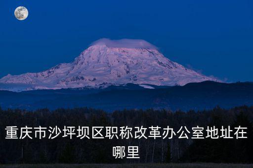 重慶市沙坪壩區職稱改革辦公室地址在哪里