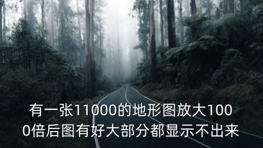 有一張11000的地形圖放大1000倍后圖有好大部分都顯示不出來