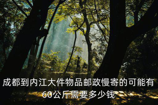 成都到內江大件物品郵政慢寄的可能有60公斤需要多少錢