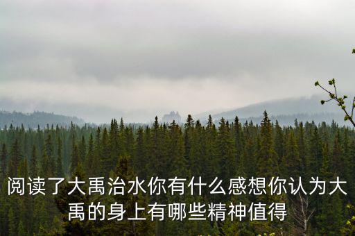 大禹治水的讀后感，閱讀了大禹治水你有什么感想你認為大禹的身上有哪些精神值得