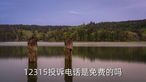 12315投訴電話是免費的嗎