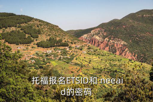  托福報名ETSID和 neeaid的密碼