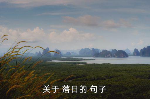 描寫落日的句子,夕陽染成各種顏色云朵絢麗多彩