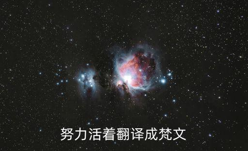 努力活著，努力活著怎么翻譯成英文