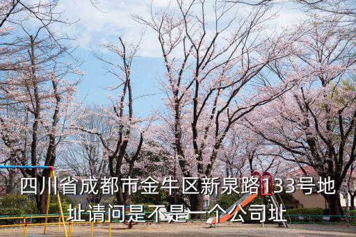 四川省成都市金牛區(qū)新泉路133號(hào)地址請(qǐng)問是不是一個(gè)公司址
