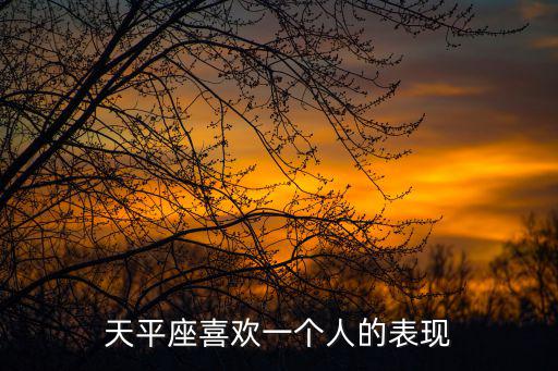天平座喜歡一個人的表現(xiàn)
