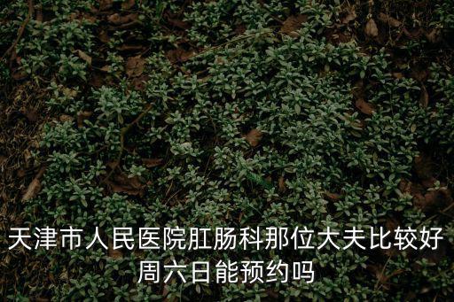 天津市人民醫院肛腸科那位大夫比較好周六日能預約嗎