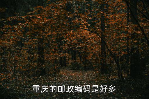 重慶的郵政編碼是好多