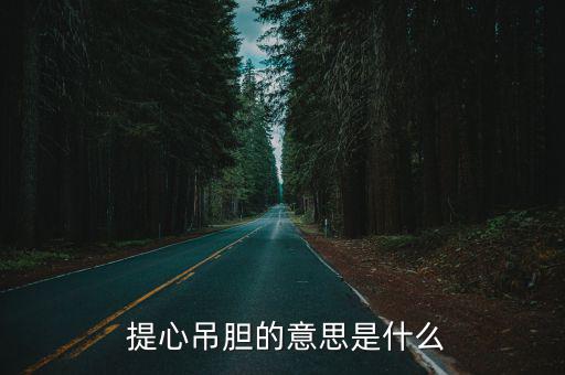  提心吊膽的意思是什么