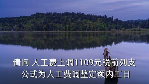 請(qǐng)問 人工費(fèi)上調(diào)1109元稅前列支 公式為人工費(fèi)調(diào)整定額內(nèi)工日