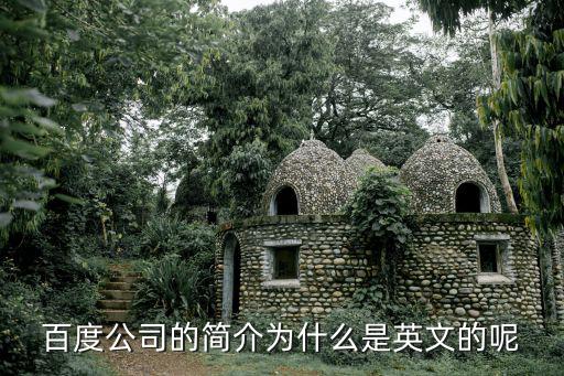 百度公司簡介，百度公司的簡介為什么是英文的呢