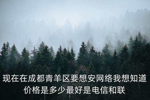現在在成都青羊區要想安網絡我想知道價格是多少最好是電信和聯
