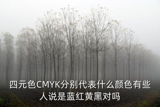 四元色CMYK分別代表什么顏色有些人說是藍紅黃黑對嗎