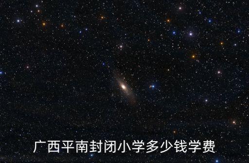 廣西平南封閉小學多少錢學費