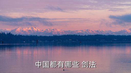 中國都有哪些 劍法