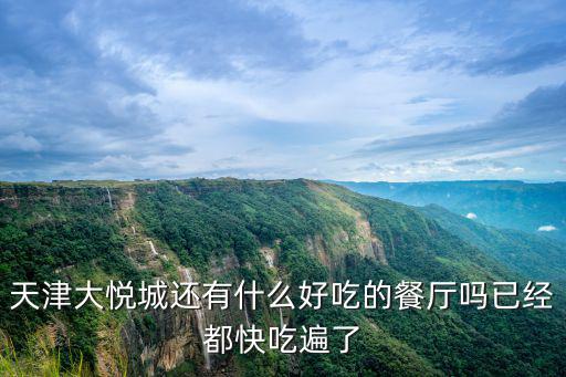天津市大悅城蘇州菜館是哪一家，天津大悅城還有什么好吃的餐廳嗎已經都快吃遍了
