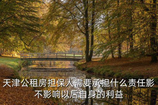 天津公租房擔保人需要承擔什么責任影不影響以后自身的利益