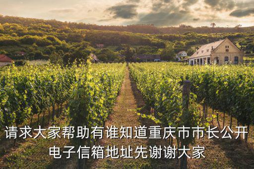 請求大家幫助有誰知道重慶市市長公開電子信箱地址先謝謝大家