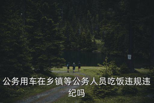 公務用車在鄉鎮等公務人員吃飯違規違紀嗎