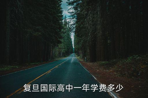 復(fù)旦國(guó)際高中一年學(xué)費(fèi)多少