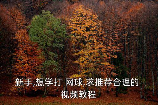 網球教學視頻,先打羽毛球再學網球先別急著收球