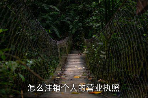 怎樣撤銷個人的營業(yè)執(zhí)照，個人怎樣注銷營業(yè)執(zhí)照