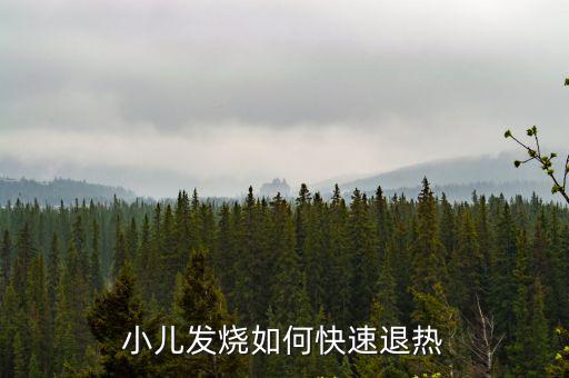 小孩發燒怎么退燒最快，小兒發燒如何快速退熱
