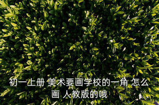 校園一角簡筆畫，初一上冊 美術(shù)要畫學(xué)校的一角 怎么畫 人教版的哦