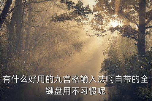 有什么好用的九宮格輸入法啊自帶的全鍵盤用不習慣呢