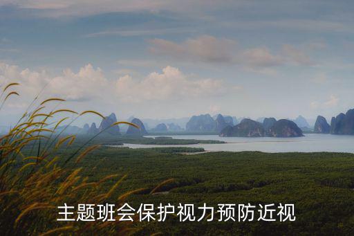 主題班會保護視力預防近視