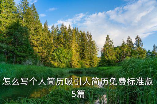 免費簡歷模板，免費簡歷模板在哪里下載