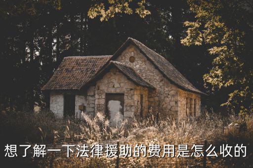 想了解一下法律援助的費(fèi)用是怎么收的