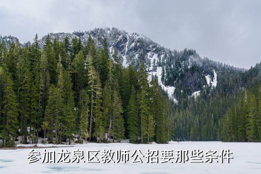 參加龍泉區教師公招要那些條件
