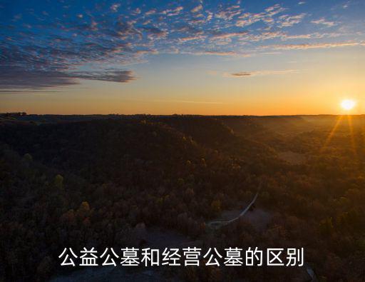 公益公墓和經營公墓的區別