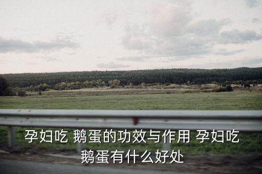  孕婦吃 鵝蛋的功效與作用 孕婦吃 鵝蛋有什么好處