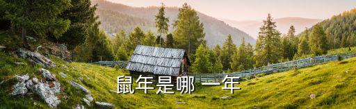 鼠年是哪 一年