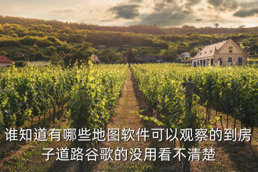 可以看到房子衛(wèi)星地圖軟件，哪個地圖軟件可以看見房子
