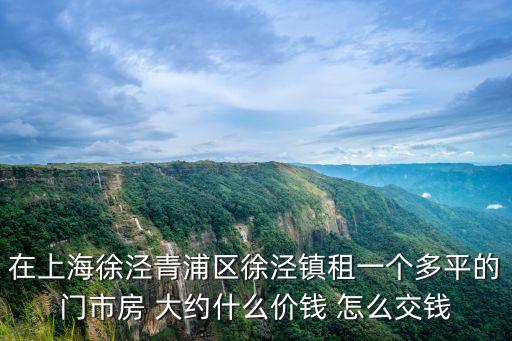 在上海徐涇青浦區徐涇鎮租一個多平的門市房 大約什么價錢 怎么交錢