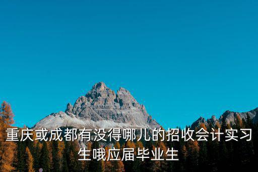 重慶或成都有沒得哪兒的招收會計實習生哦應屆畢業生
