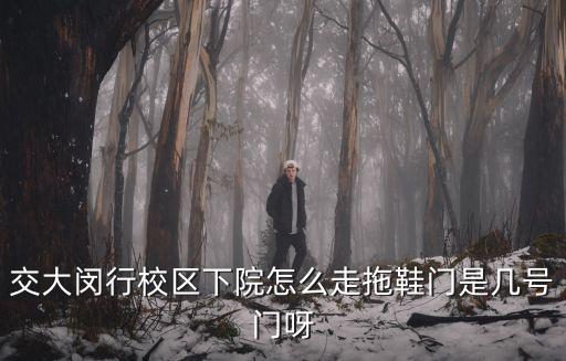 交大閔行校區下院怎么走拖鞋門是幾號門呀