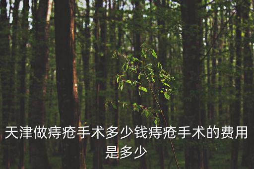 天津做痔瘡手術(shù)多少錢痔瘡手術(shù)的費用是多少