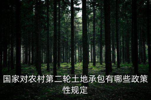 重慶市第二輪土地承包文件，第二輪農村土地承包法