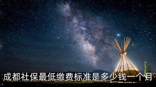 成都社保最低繳費(fèi)標(biāo)準(zhǔn)是多少錢一個月