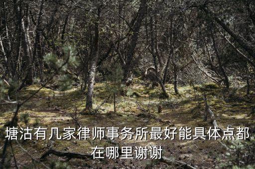 塘沽有幾家律師事務(wù)所最好能具體點都在哪里謝謝
