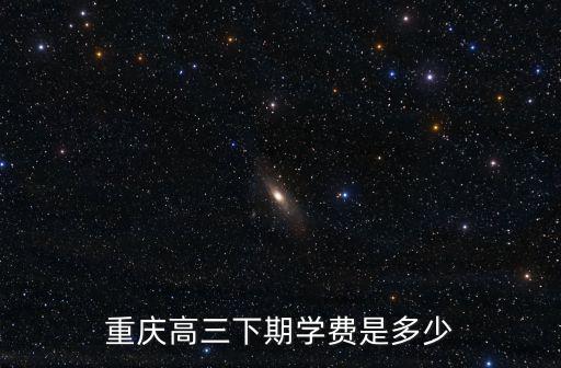 重慶高三下期學費是多少
