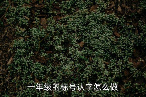 一年級的標號認字怎么做