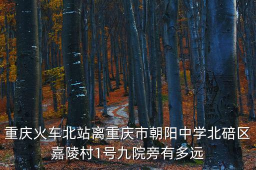 重慶火車北站離重慶市朝陽中學北碚區嘉陵村1號九院旁有多遠