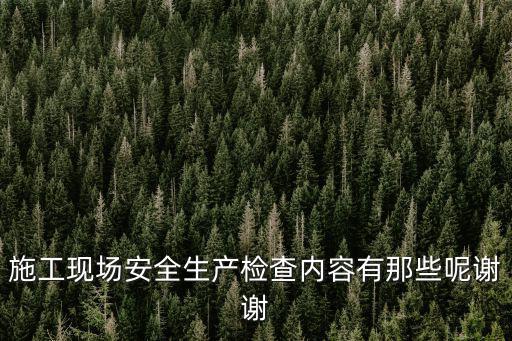 重慶市建筑工地安全檢查，建筑施工工地安全檢查的內容有哪些
