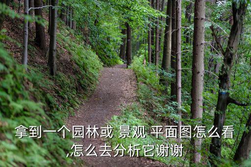 拿到一個園林或 景觀 平面圖怎么看,怎么去分析它謝謝