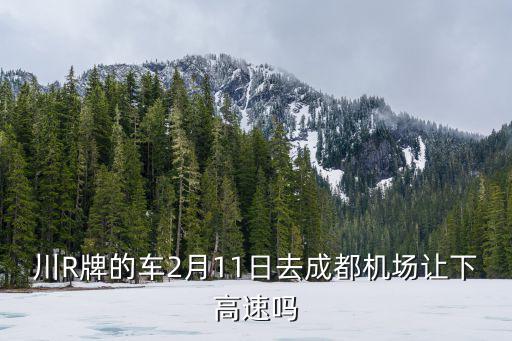 川R牌照不能成都市中心么，川R牌的車2月11日去成都機場讓下高速嗎